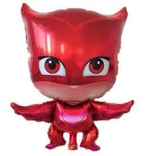 Red PJ Masks Foil Helium Balloons – Owlette Theme - شراء السعادة